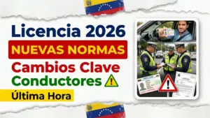 Nuevas normas para la licencia de conducir en Venezuela 2026: cambios importantes que todo conductor debe conocer