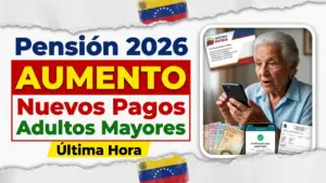 Aumento de pensión en Venezuela 2026 – Nuevos pagos para adultos mayores